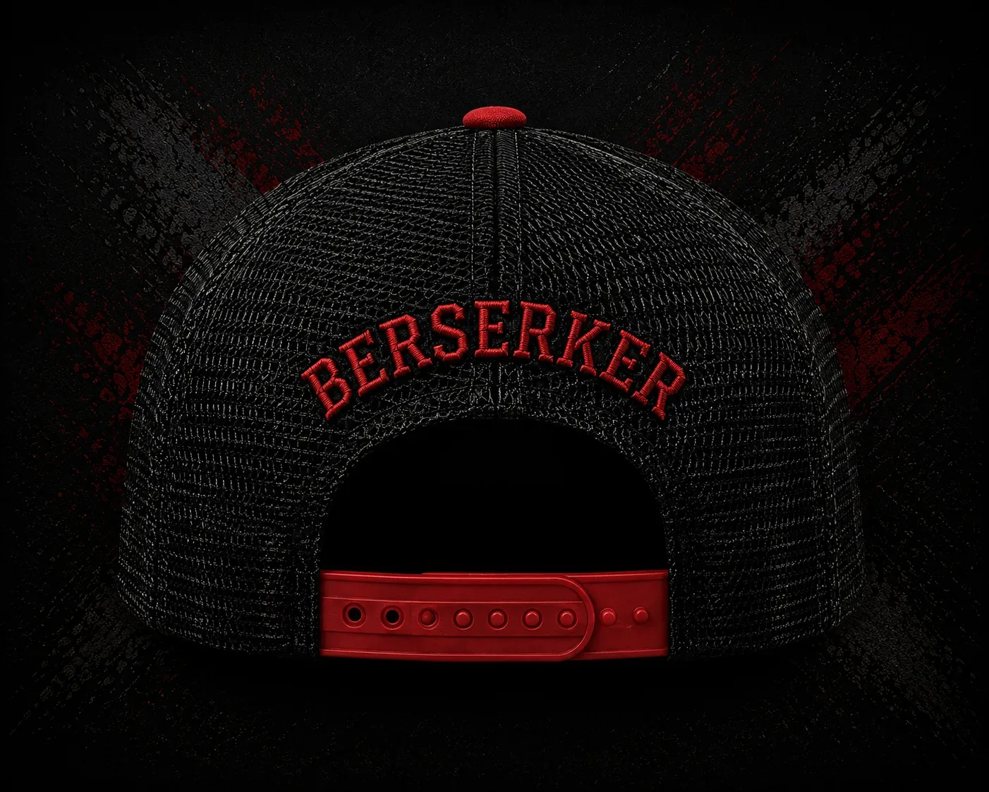 Gorra Samurái Berserker, vista trasera