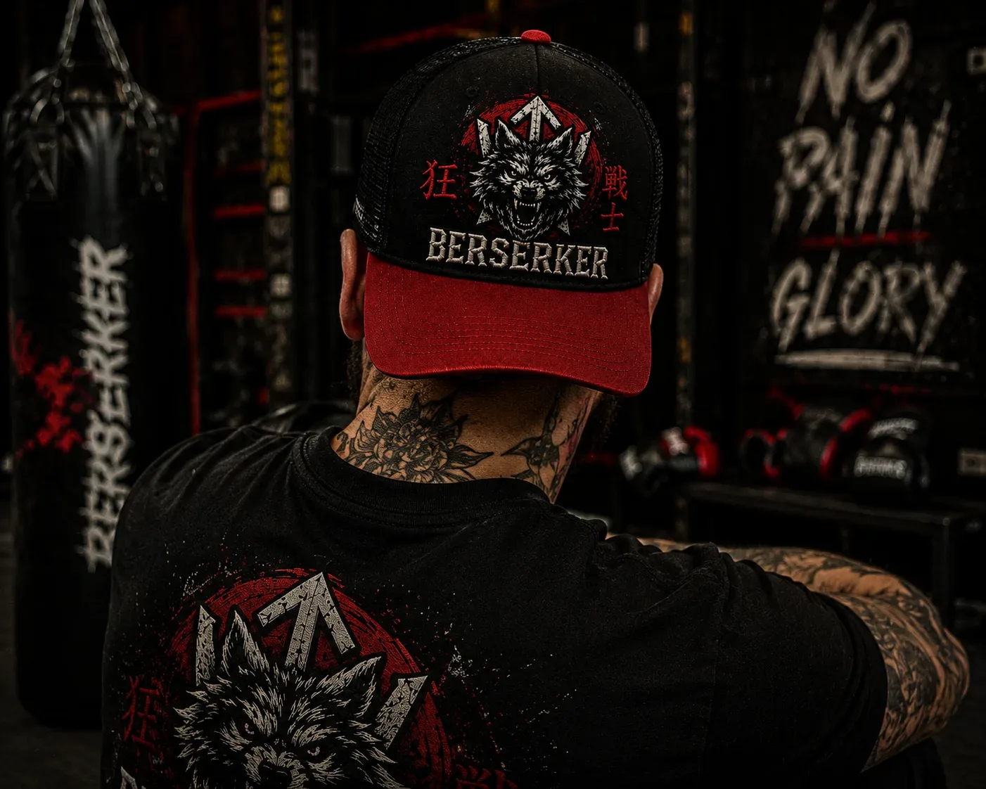 Gorra Samurái Berserker puesta